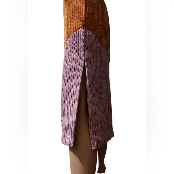 Hutch Jordy Dress Copper Colorblock Chenille Knit Dress Size S NWoT - Picture 10 of 16